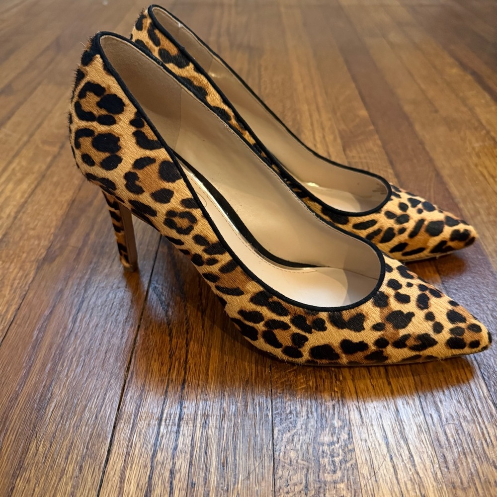 Jessica Simpson Carpena Calf Hair Leopard Pump